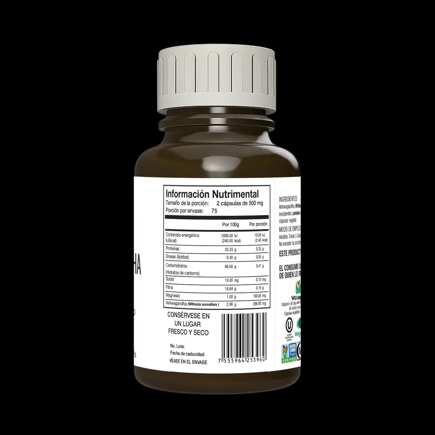 Ashwagandha 150 cápsulas | 500mg AdaptoBalance® - imagen 2