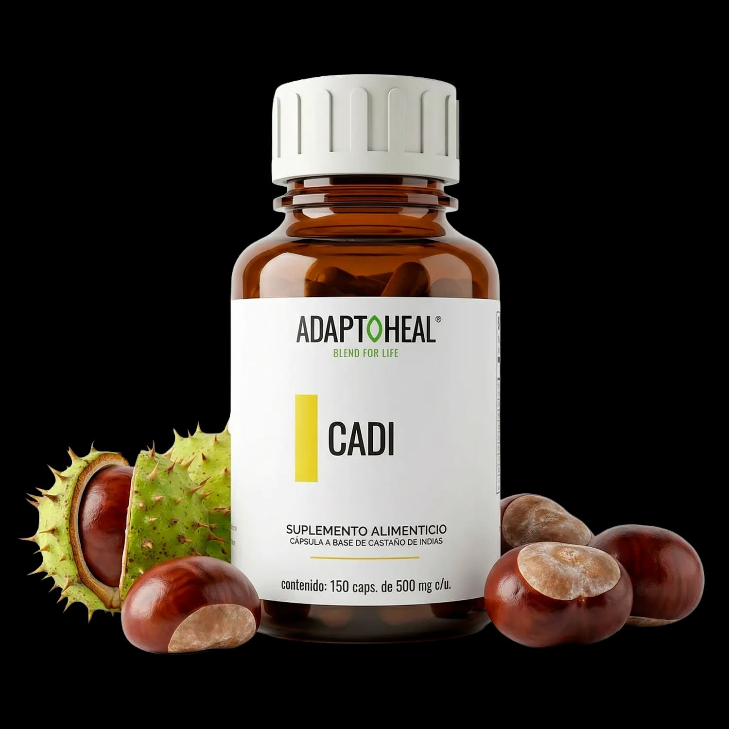 Castaño de Indias 150 cápsulas | 500mg Adaptoheal®