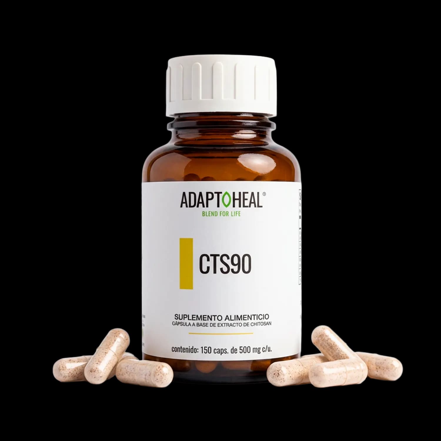 Chitosan Extracto 150 cápsulas | 500mg Adaptoheal®