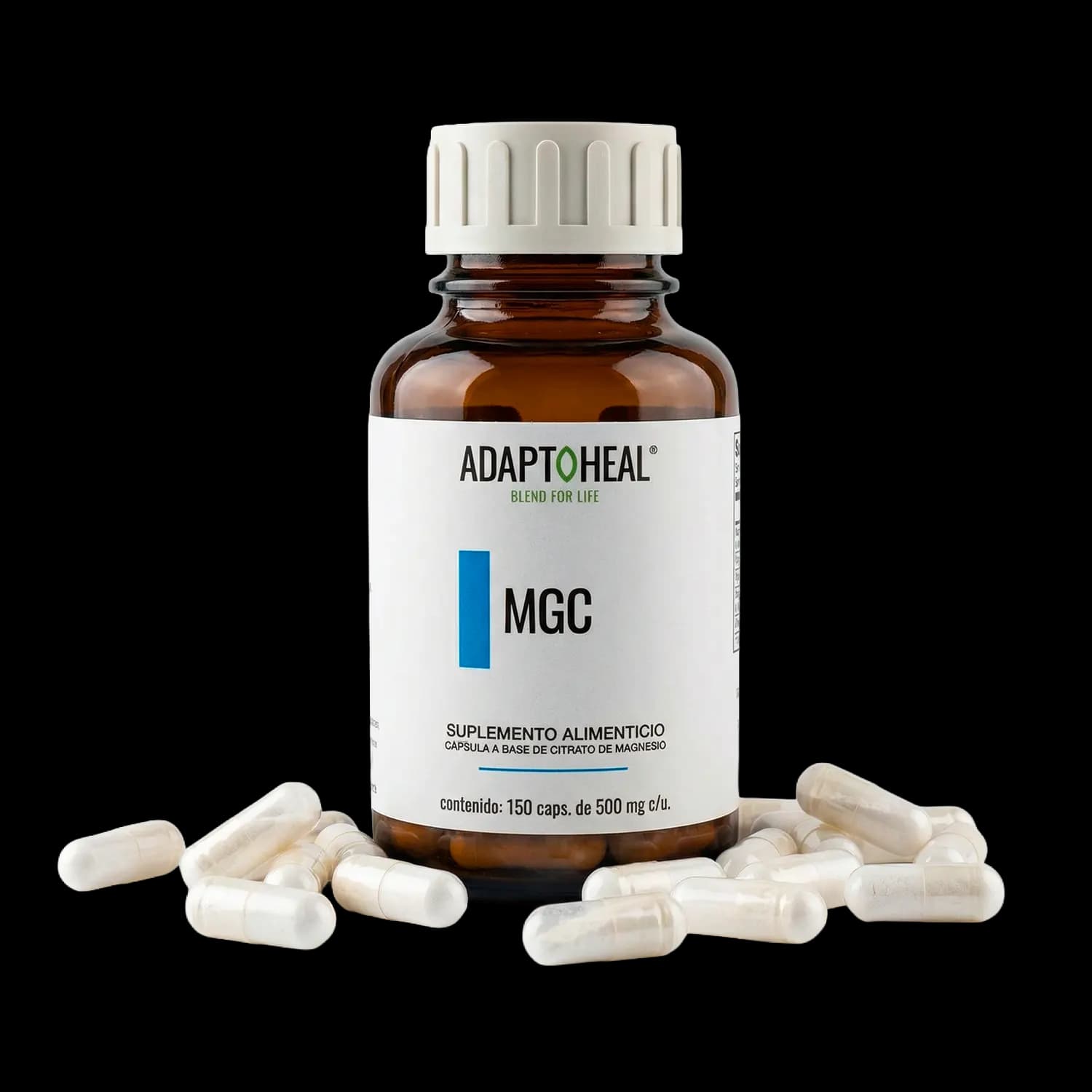 Citrato de Magnesio 150 cápsulas | 500mg Adaptoheal®