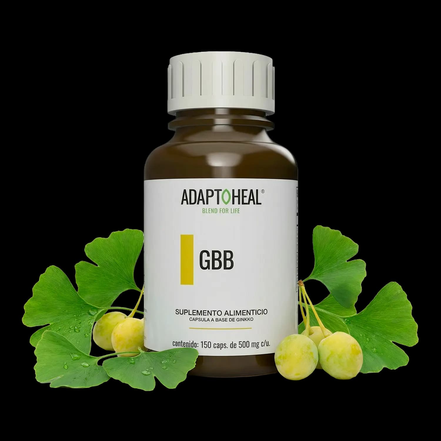 Ginkgo Biloba 150 cápsulas | 500mg Adaptoheal®