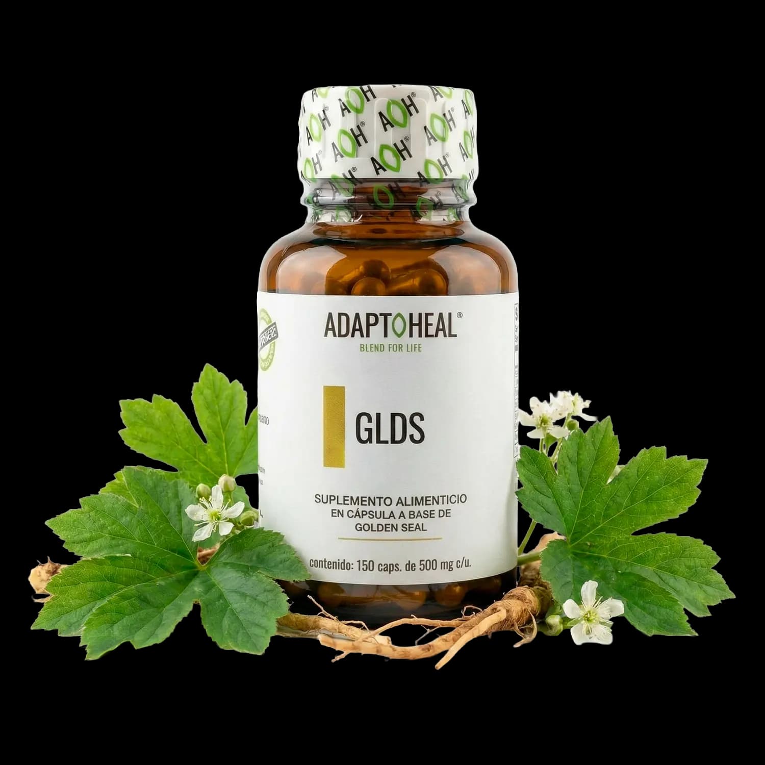 Golden Seal 150 cápsulas | 500mg Adaptoheal®