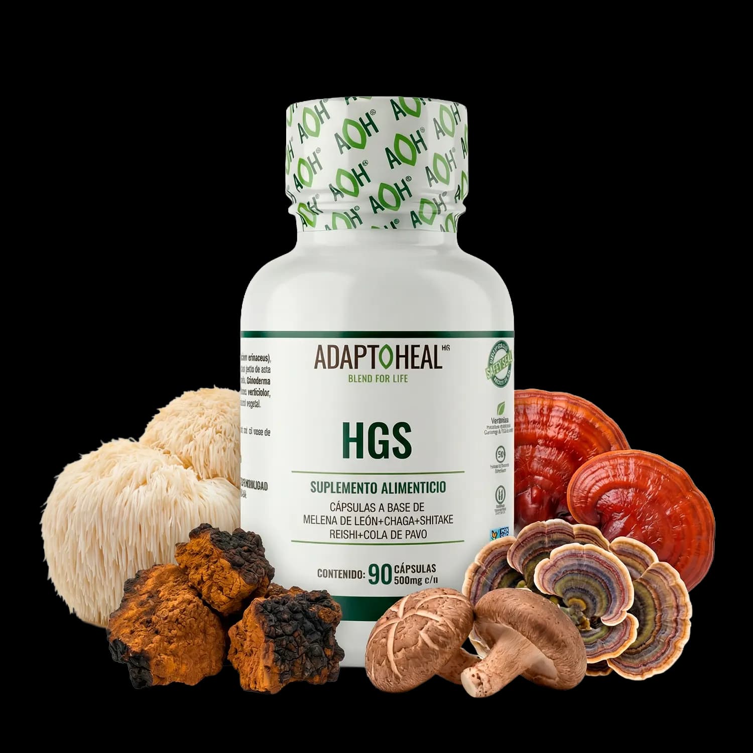 HGS 90 cápsulas | 500mg Adaptoheal®