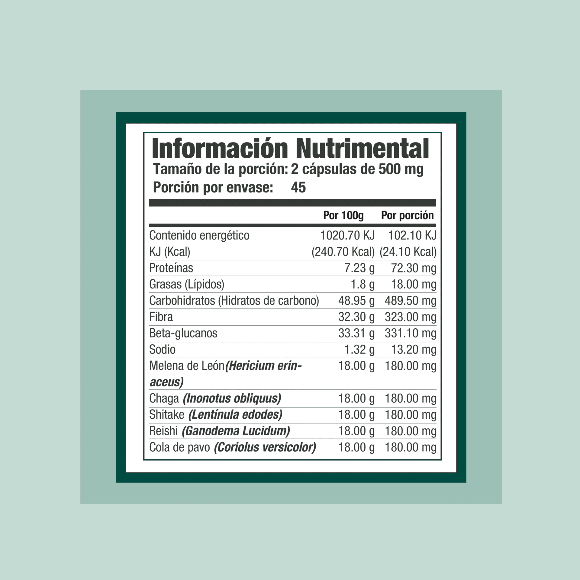 HGS 90 cápsulas | 500mg Adaptoheal® - imagen 2