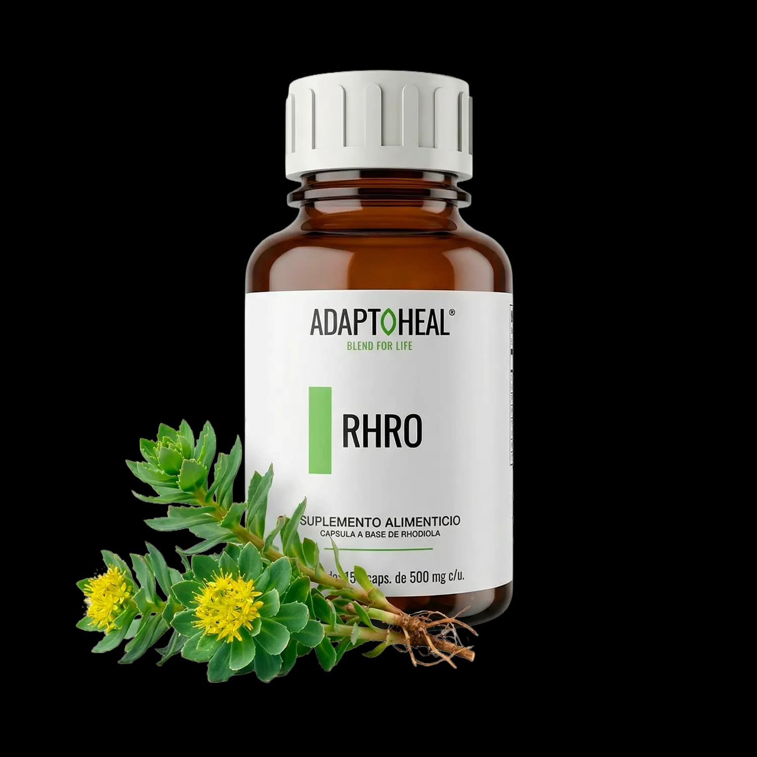 Rhodiola Rosea 150 cápsulas | 500mg Adaptoheal®