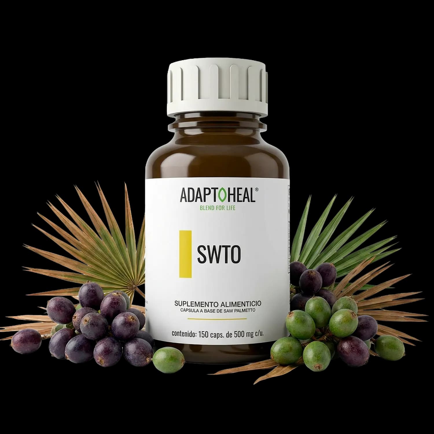 Saw Palmetto 150 cápsulas | 500mg Adaptoheal®