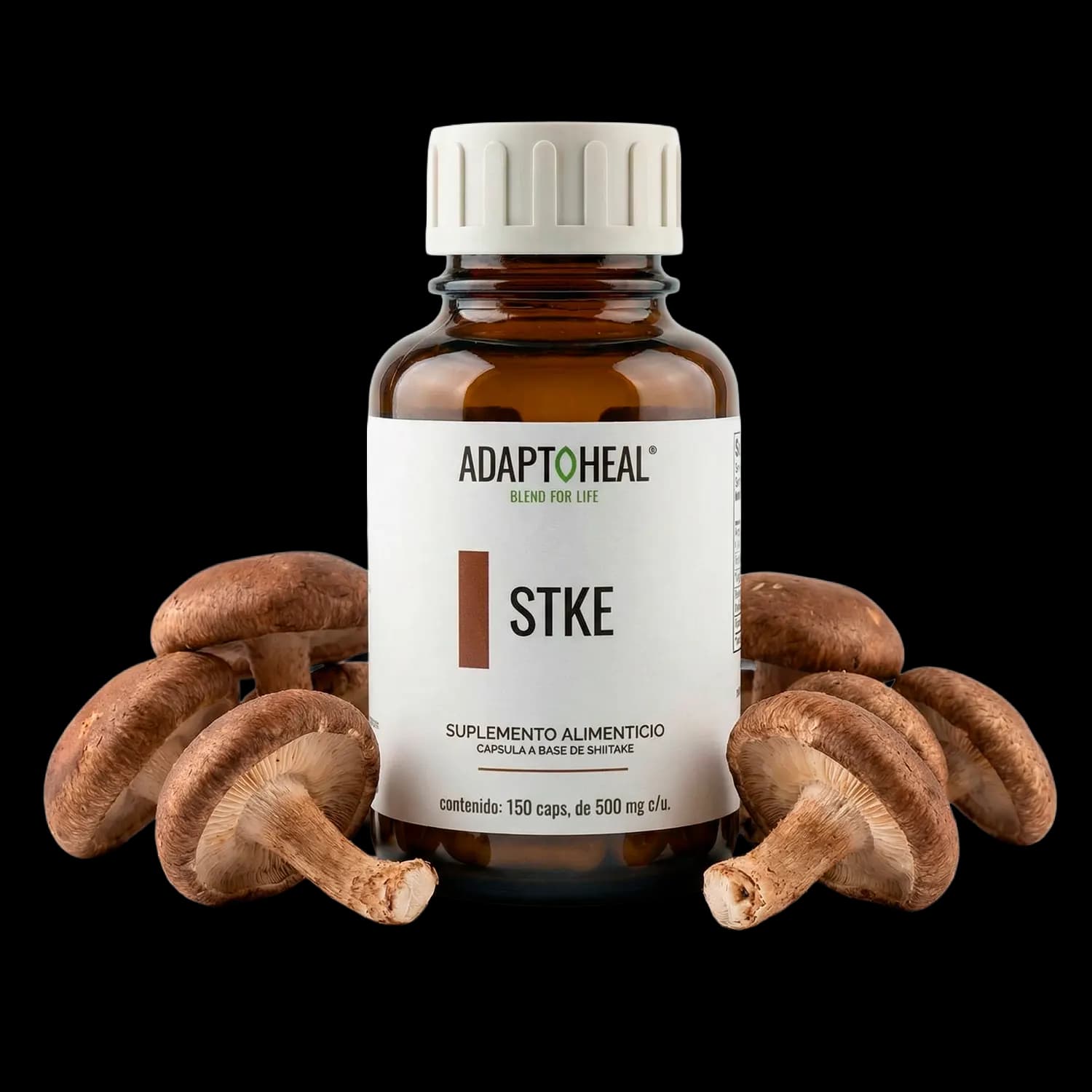 Shiitake 150 cápsulas | 500mg Adaptoheal®
