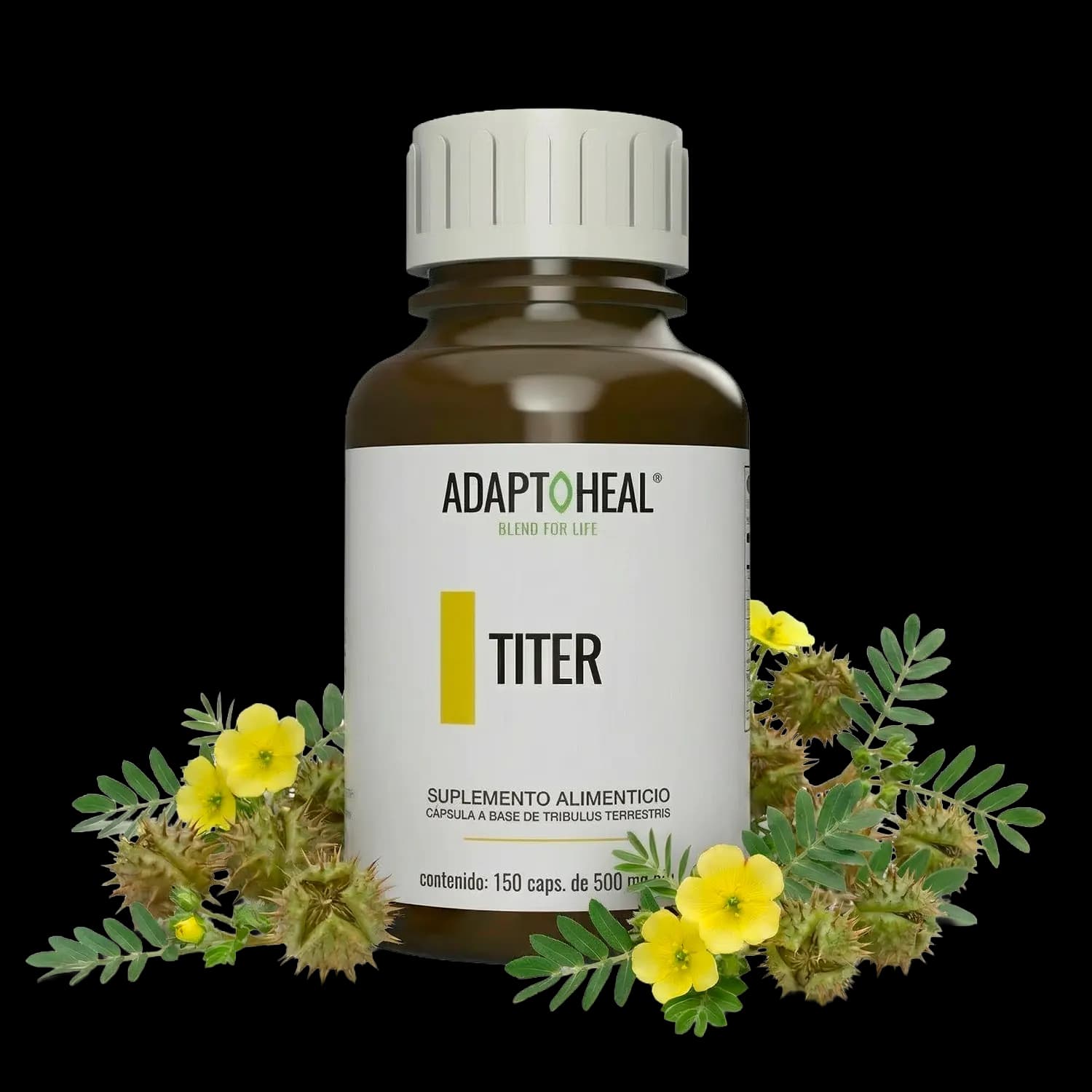 Tribulus Terrestris 150 cápsulas | 500mg Adaptoheal®