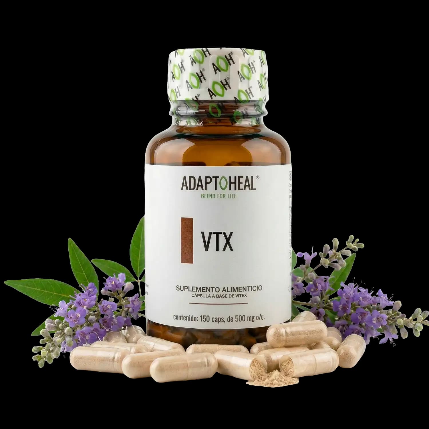 Vitex (Sauzgatillo) 150 cápsulas | 500mg Adaptoheal®