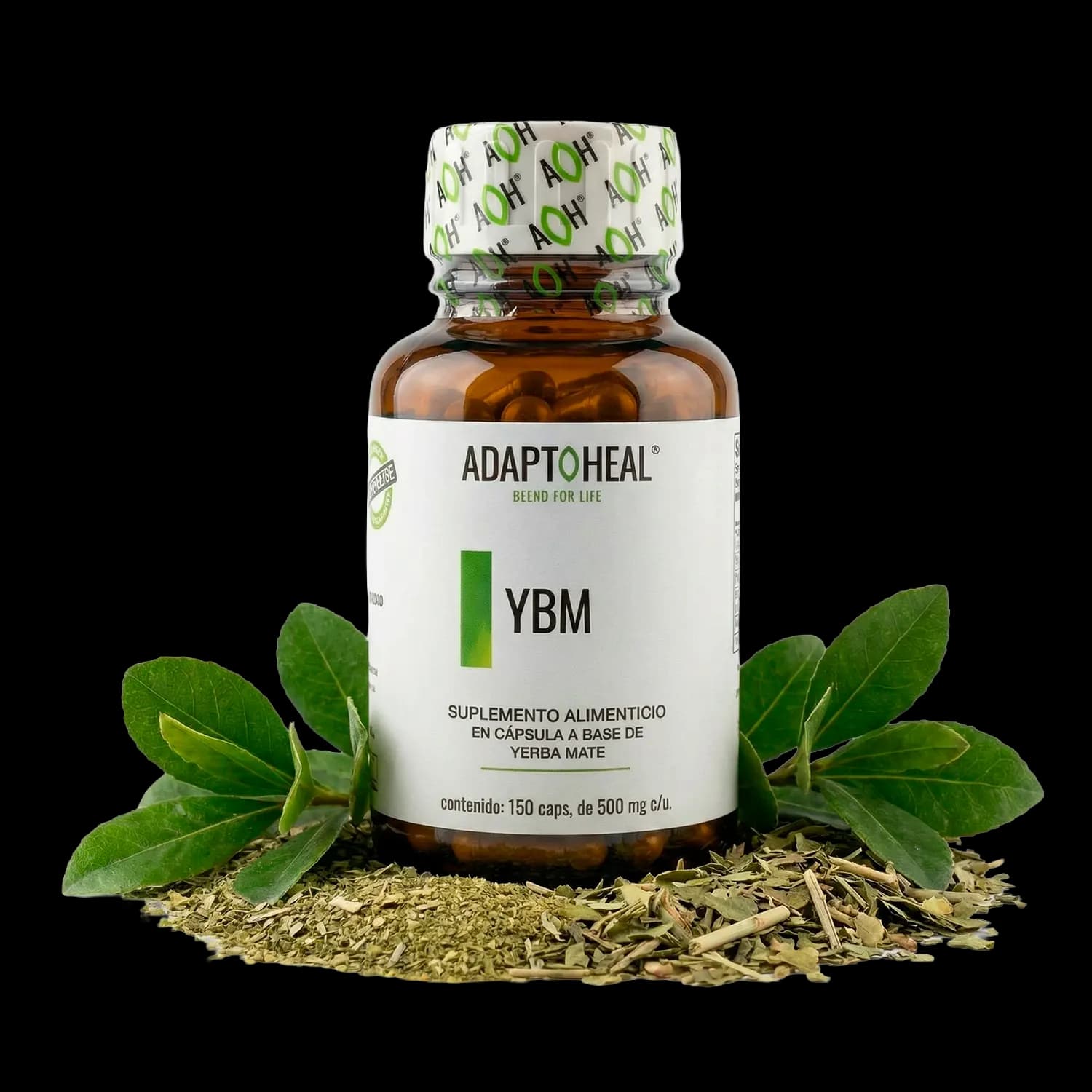 Yerba Mate 150 cápsulas | 500mg Adaptoheal®