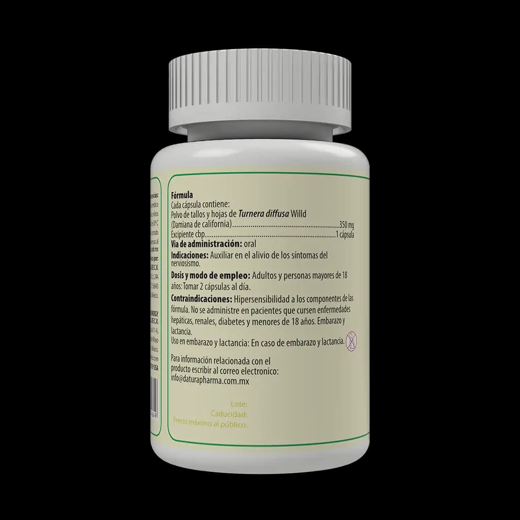 Kaminax - Damiana de California 60 Capsulas | 350mg Adaptoheal® - imagen 2