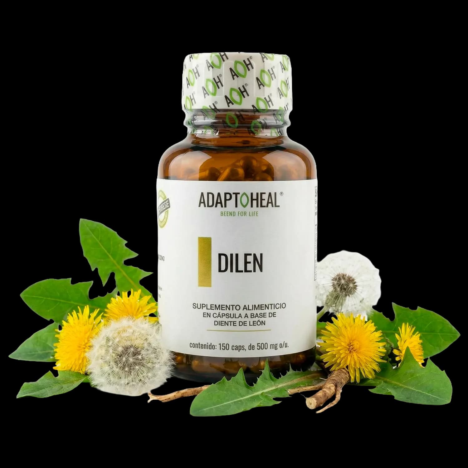 Diente de León 150 cápsulas | 500mg Adaptoheal®